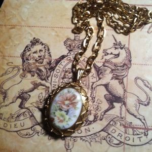 Luzier vintage locket gloss perfume holder