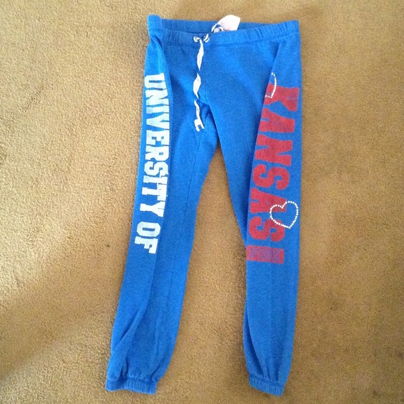 Vs KU sweatpants LIKE NEW!
