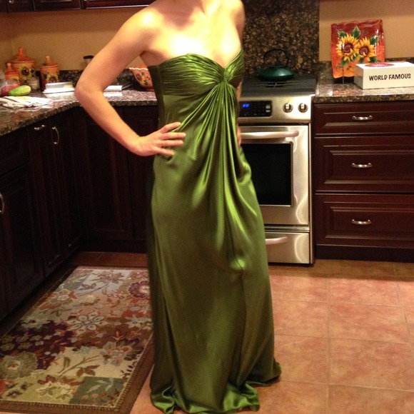 Olive green dress