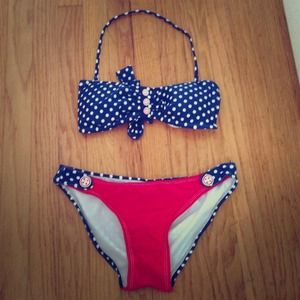 Nautical Polka Dot Bikini