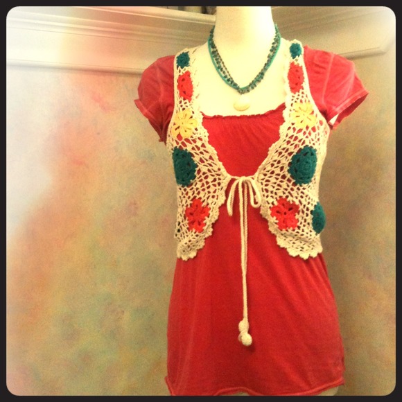 REDUCED PRICE Adorable crochet vest