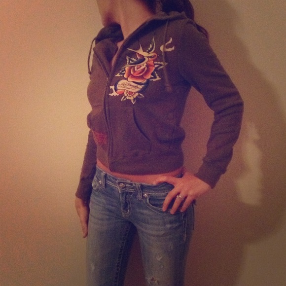 Ed Hardy Jackets & Blazers - 🚫SOLD🚫ED HARDY Christian Audigier Green