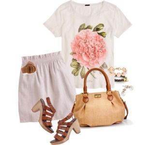 J. Crew mini straw brompton hobo