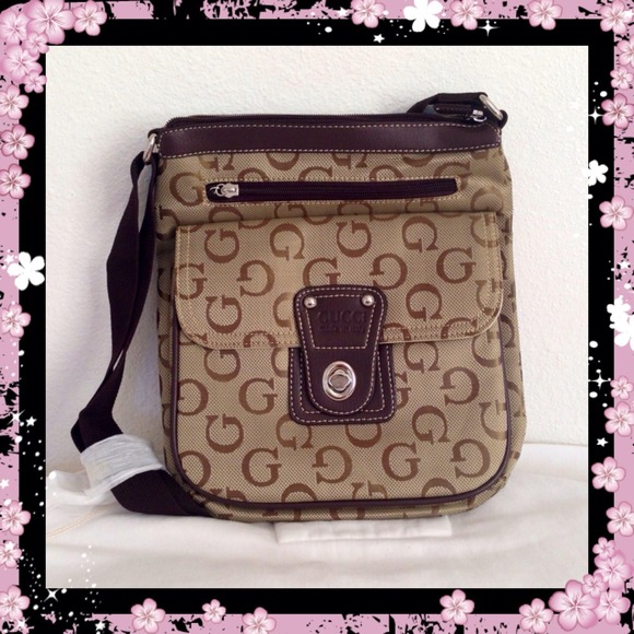 🌸SOLD🌸Beige and Brown Cross Body Bag