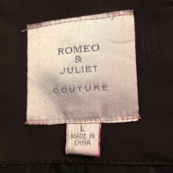 Romeo and Juliet Couture faux leather jacket - Picture 3 of 4