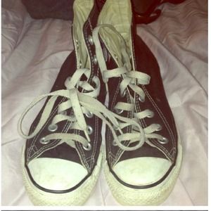 Black high top converse