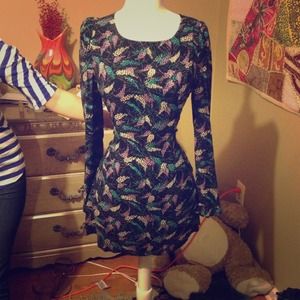 Leaf patterned tunic