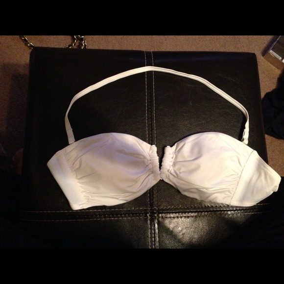 SOLD Victoria's Secret white bandeau bikini top