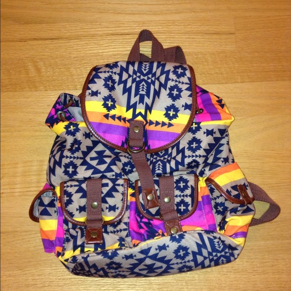 Handbags - 🚫Reserved🚫 Tribal print backpack (: