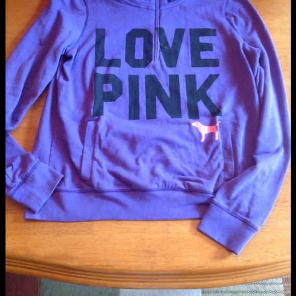 <3 TRADED <3 Victoria Secret purple 1/2 zip GUC