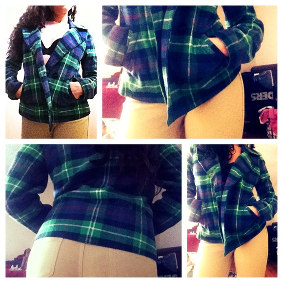 Lovely plaid jacket!