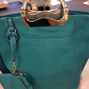 Teal handbag