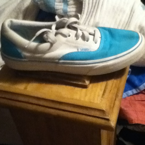 Turquoise and white vans - Picture 2 of 2