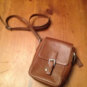 Brown Coach purse.
