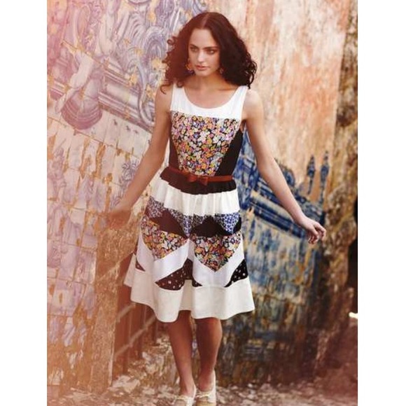 Ivette Patchwork Dress- Anthropologie