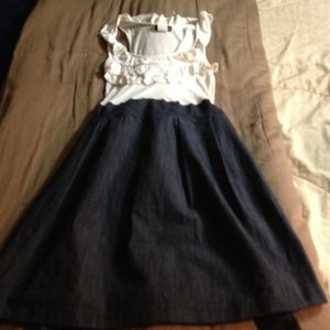 Small denim tank dress