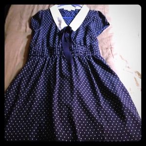 Retro polka dot dress large