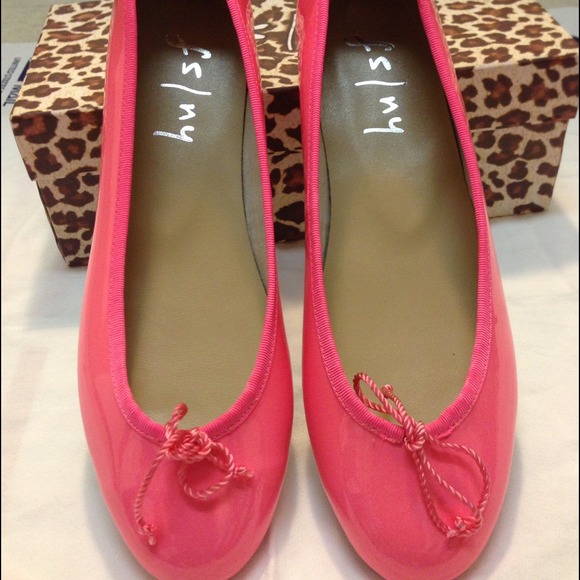 French Sole Molly Pink Patent Leather Flats Sz 10