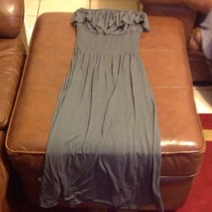 Strapless maxi dress