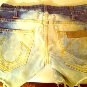 True religion bleached shorts