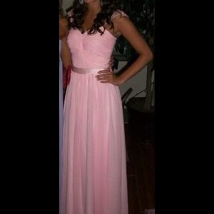 Size 0 baby pink evening gown