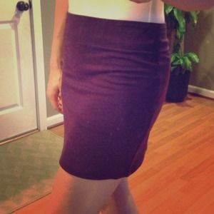 Purple zip up skirt