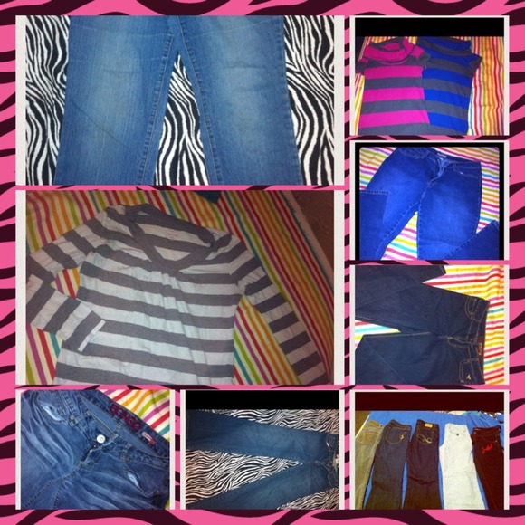 8 pairs of pants,3 shirts=$30.00