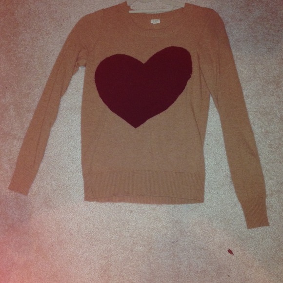J crew women heart me sweater acorn black xxs - Picture 2 of 2