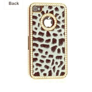 Luxury  Bling Crystal Leopard Case iPhone 4/4s