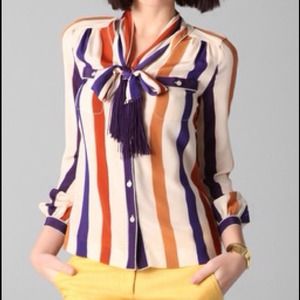 Tory burch silk blouse. Make offers!
