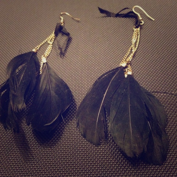 Feather earrings
