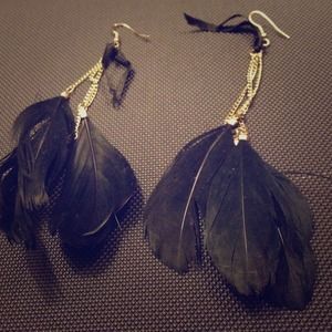 Feather earrings