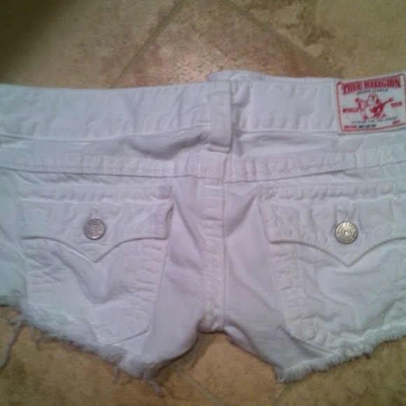 White True Religion Shorts