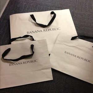 Banana Republic shopping bags