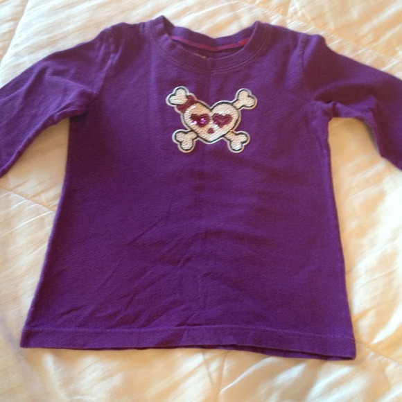 Cute purple shirt with sequence design - Picture 1 of 2
