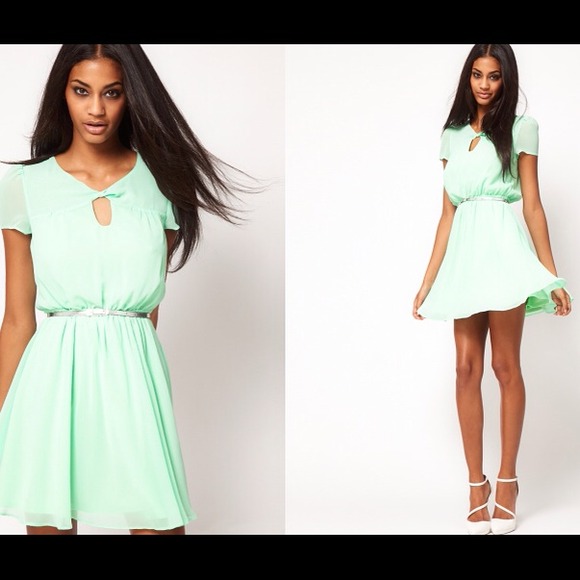 Asos mint green dress
