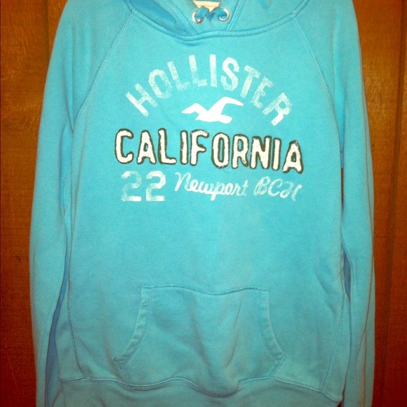 ⚡FLASH SALE ⚡Hollister aqua blue hoodie