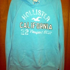 ⚡FLASH SALE ⚡Hollister aqua blue hoodie
