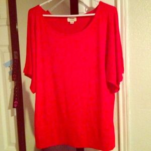 Red off the shoulder top