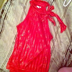 Sexy red glittery top!