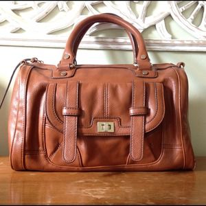 RESERVED Cute Tan Brown Satchel
