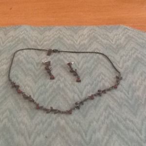 Necklace and earrings a set
