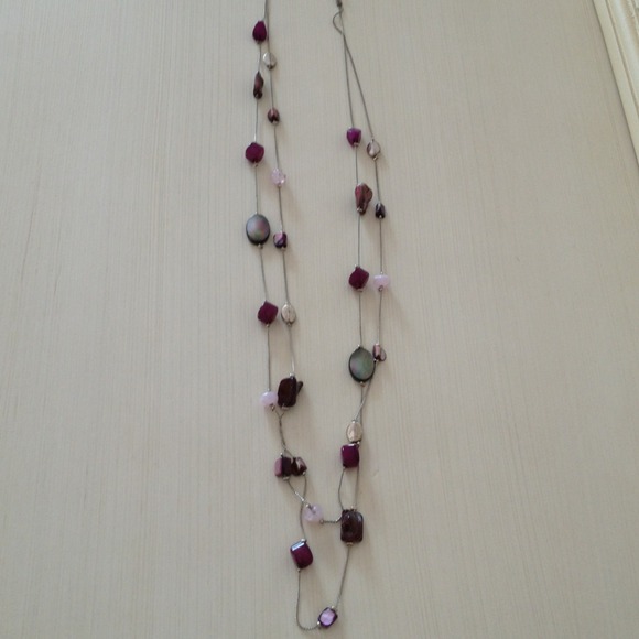 Purple Jeweled Necklace