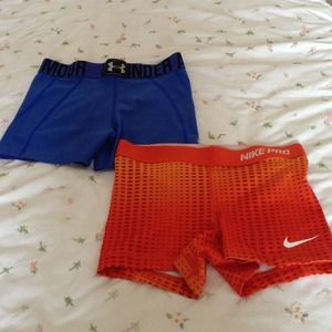 Nike Pro and Under Armour Spandex
