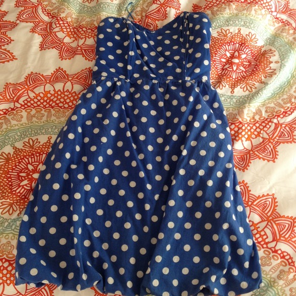 Blue Polka Dot Dress