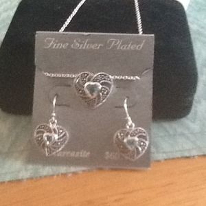 Necklace and earrings
