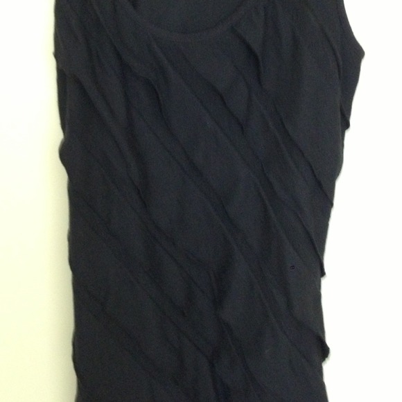 Dressy Black Ruffled Shirt! - Picture 2 of 3