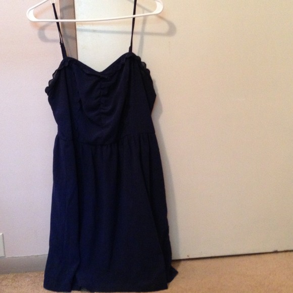 Navy Blue Knee Length Dresses