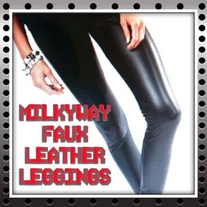 Milkyway high waisted faux leather leggings