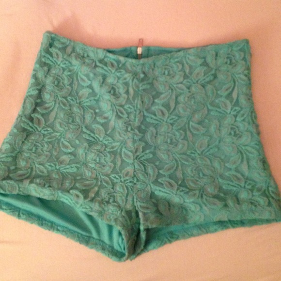 Charlotte Russe Pants - Charlotte Russe Blue High Wasted Shorts!